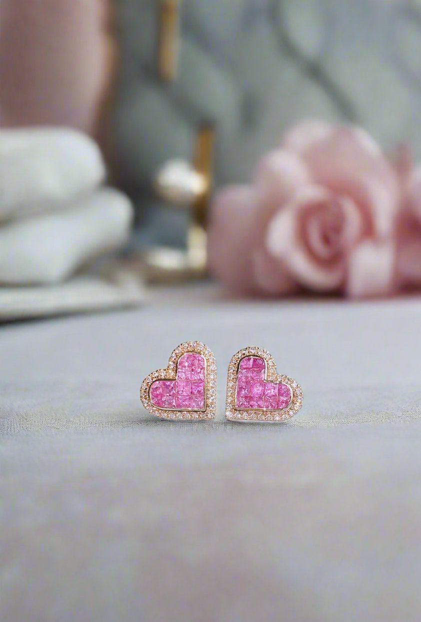 Cupid's crush ruby earrings