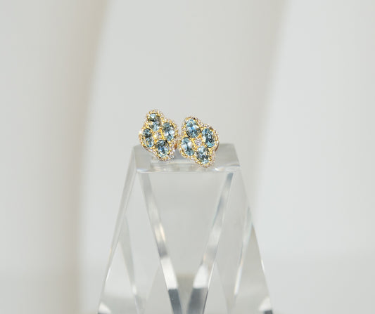 Earrings Studs - Pink Earrings Sapphire