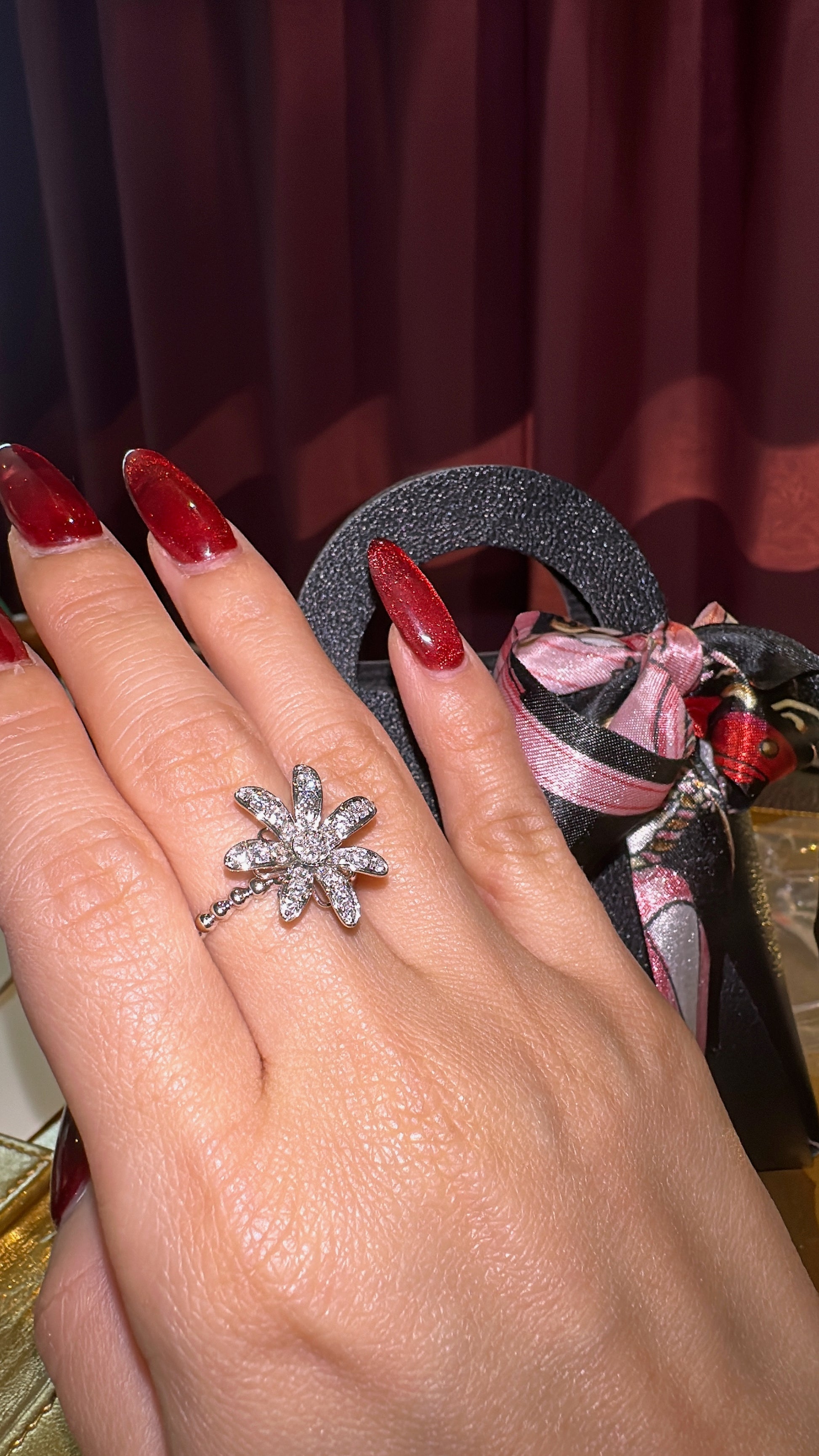 Tropical twist diamond ring