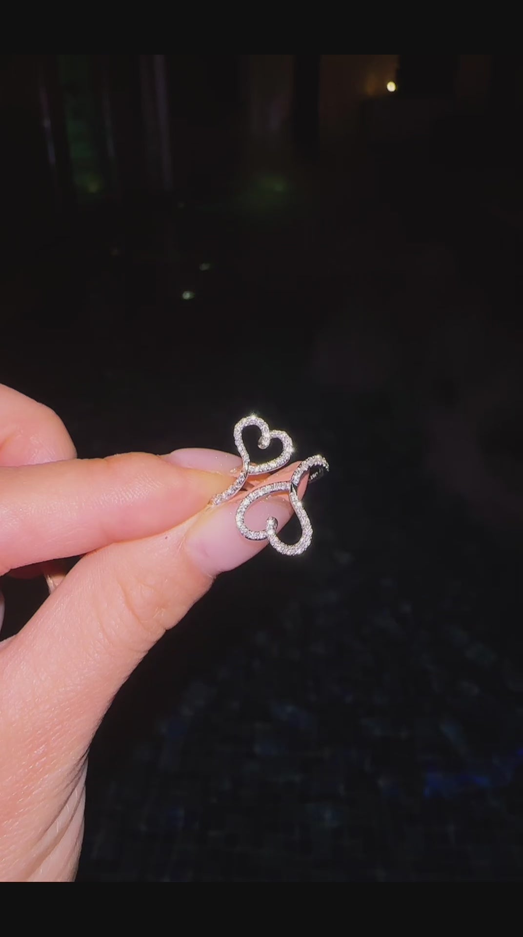 2 heart shape ring