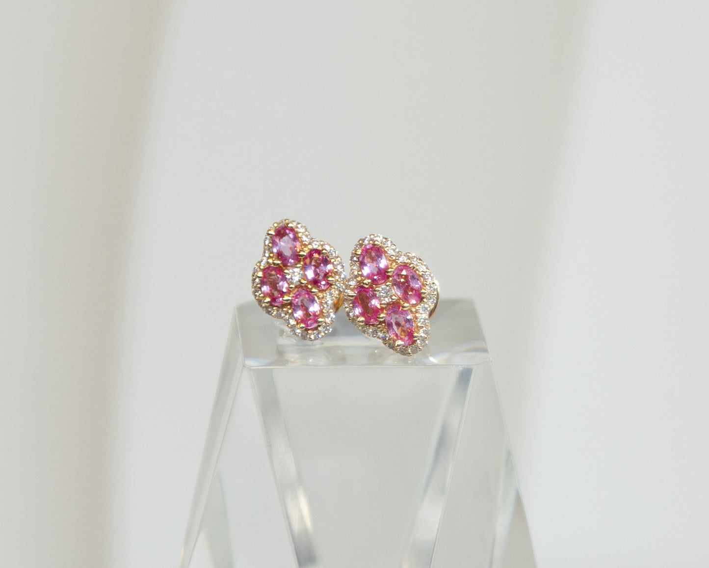 Begonia Sapphire Earrings - Sapphire Earrings