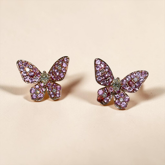 Blush Wing Earrings