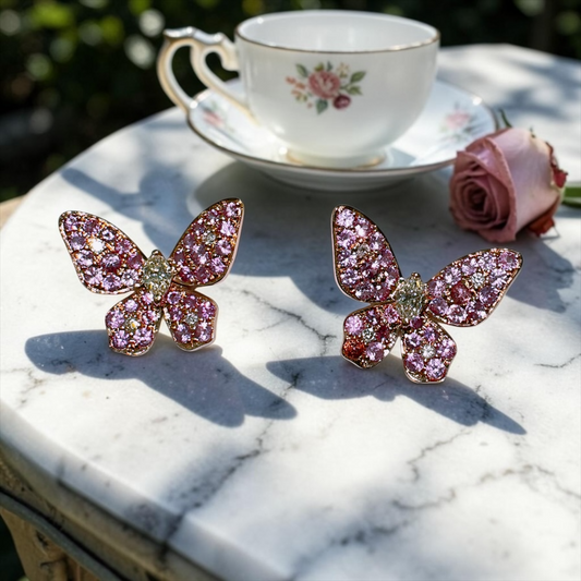 Blush Wing Earrings