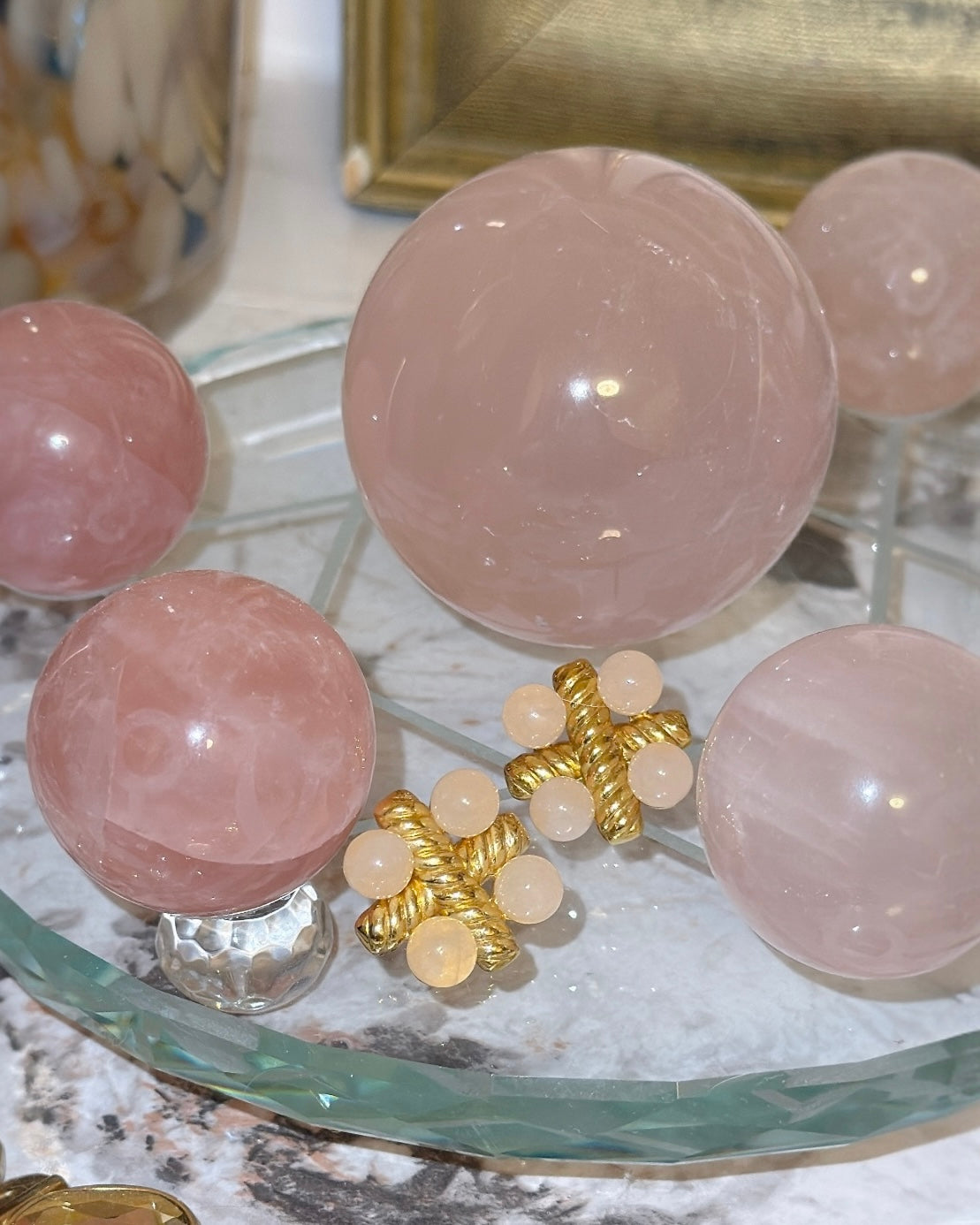 Rose Quartz Interlace